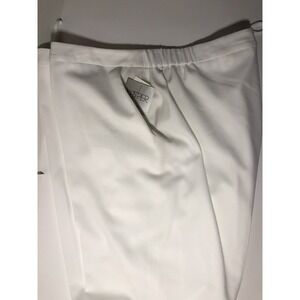 womens kasper elastic waist dress pant white size 24